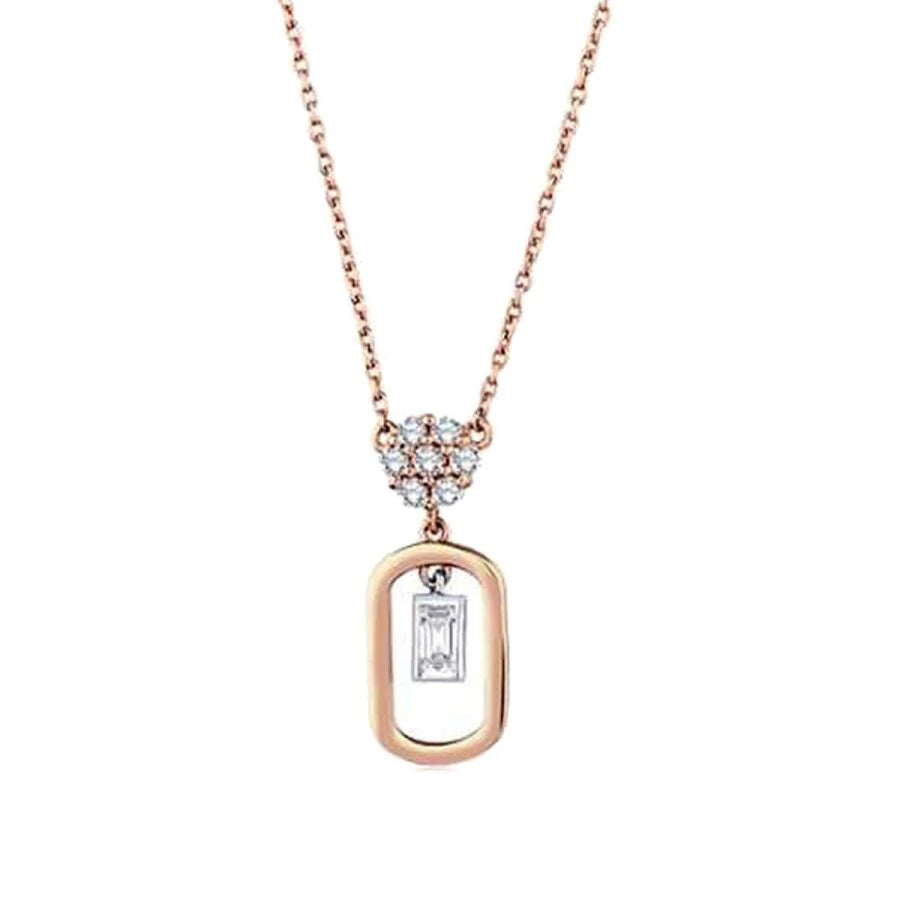 0.27 ct. Diamant Baguette Trend Halskette