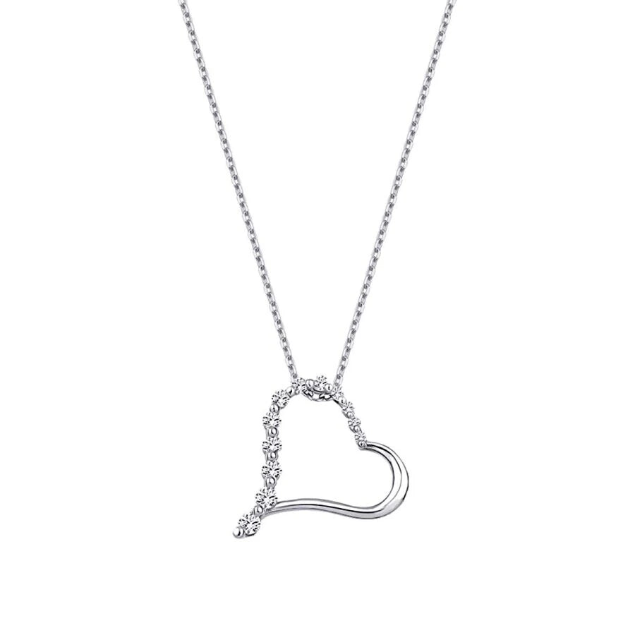 0.23 ct. Diamant Herz Halskette