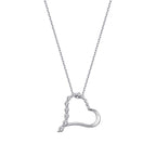 0.23 ct. Diamant Herz Halskette