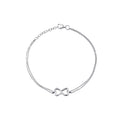 0.03 ct. Diamant Herz Unendlichkeits Armband