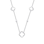 0.26 ct. Diamant Clover Halskette