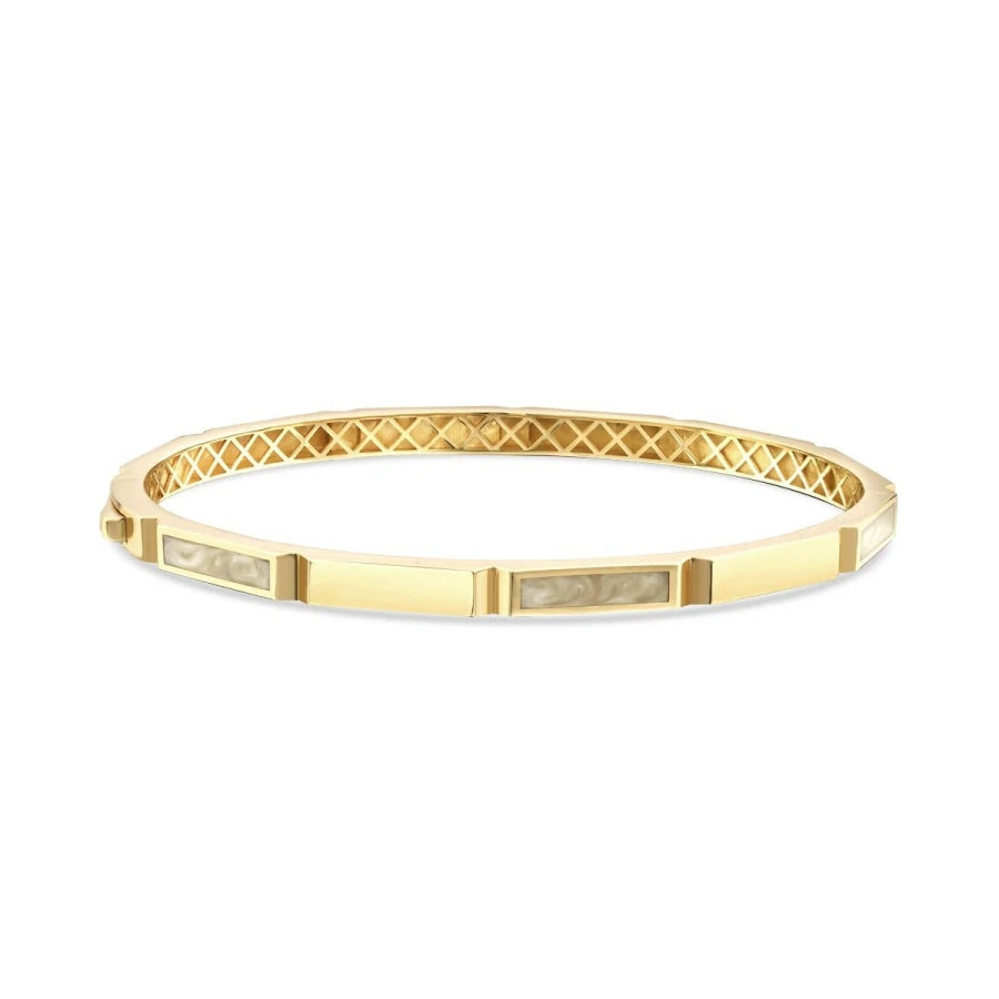 Gold Emaille Armreif