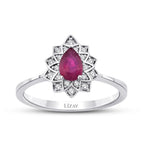 0.70 ct. Diamant Rubin Ring