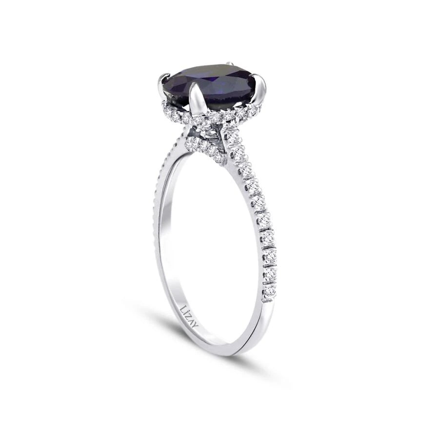 2.56 ct. Diamant Saphir Ring