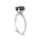 2.56 ct. Diamant Saphir Ring