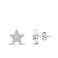 0.34 ct. Diamant Blumen Ohrringe