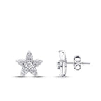 0.34 ct. Diamant Blumen Ohrringe