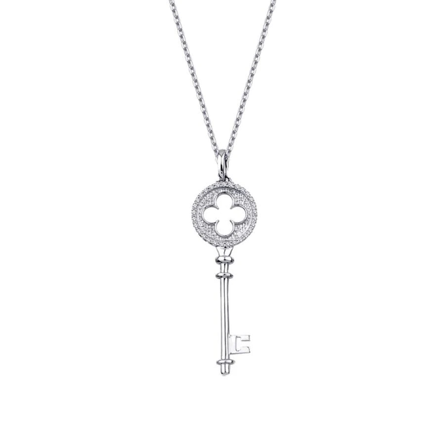 0.17 ct. Diamant Schlüssel Halskette