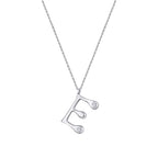 0.04 ct. Diamant E-Buchstabe Halskette