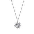 0.13 ct. Diamant Sonnen Halskette