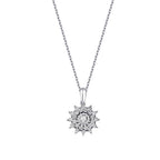 0.13 ct. Diamant Sonnen Halskette