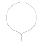 Gold Blätter Tennis Halskette