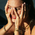 Gold Fischgräten Halskette