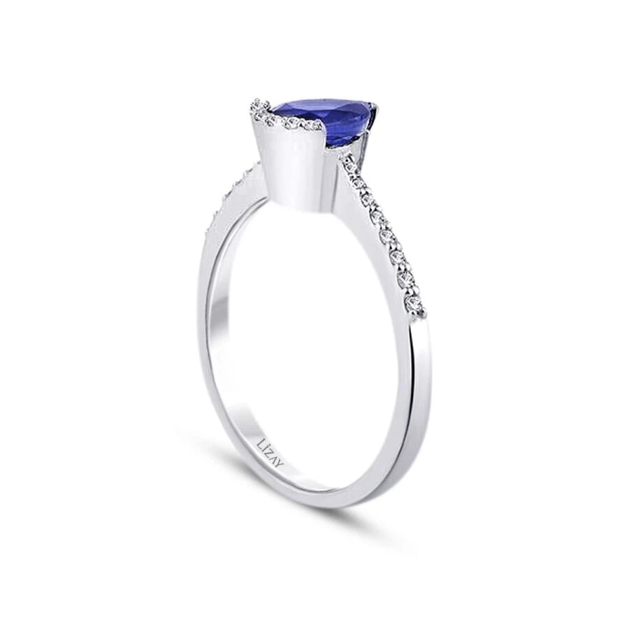 1.19 ct. Diamant Saphir Ring