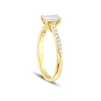 0.65 ct. Diamant Smaragd Schliff Solitär Verlobungsring