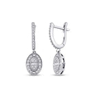 0.49 ct. Diamant Baguette Ohrringe