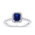 1.07 ct. Diamant Saphir Ring