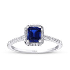 1.07 ct. Diamant Saphir Ring
