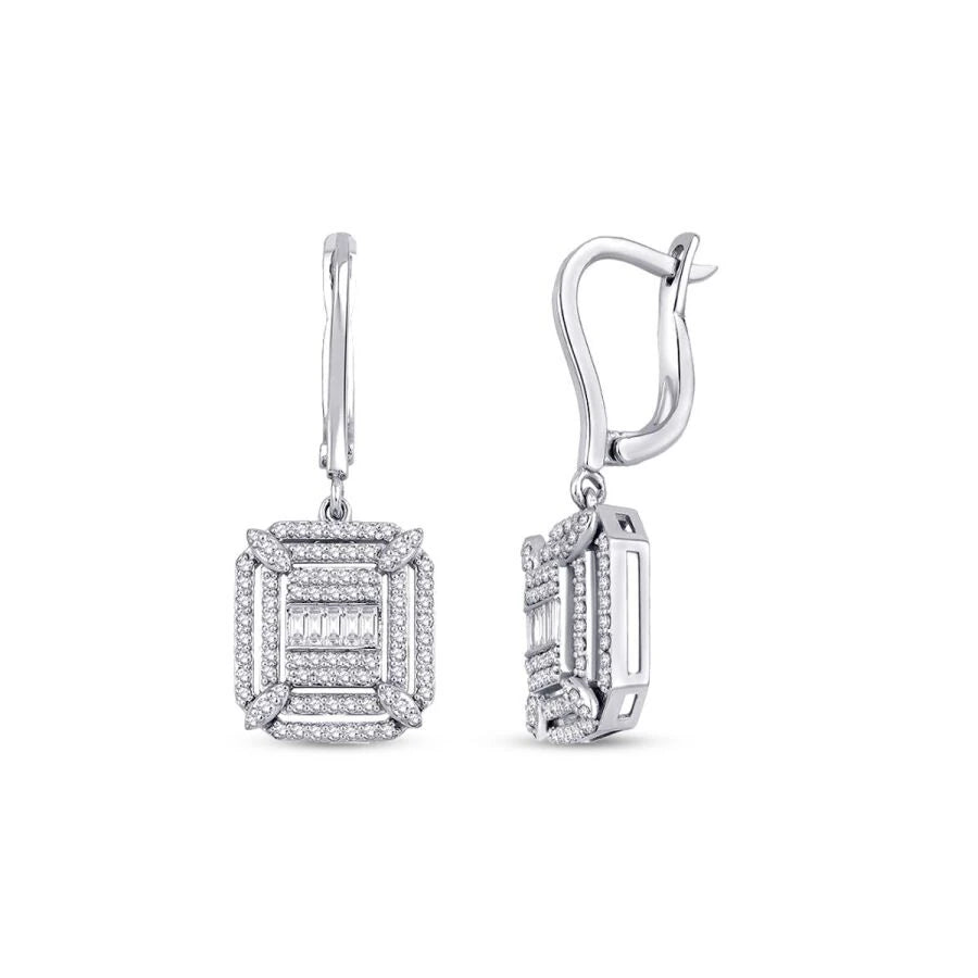 0.83 ct. Diamant Baguette Ohrringe