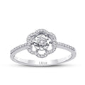 0.20 ct. Diamant Blumen Ring