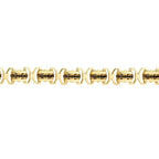 Gold Herren Armband mit schwarzem Stein