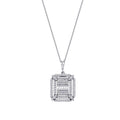 0.40 ct. Diamant Baguette Halskette