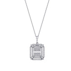 0.40 ct. Diamant Baguette Halskette