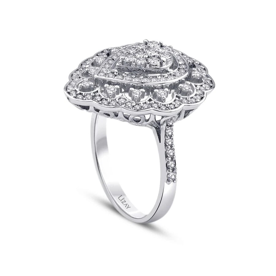 0.73 ct. Diamant Tropfen Trend Ring