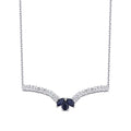 0.91 ct. Diamant Saphir Halskette