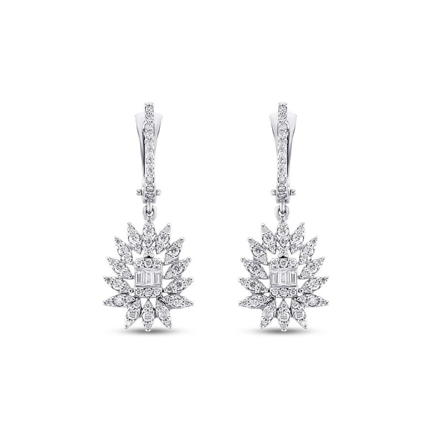 0.91 ct. Diamant Baguette Ohrringe
