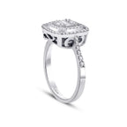 0.46 ct. Diamant Baguette Ring