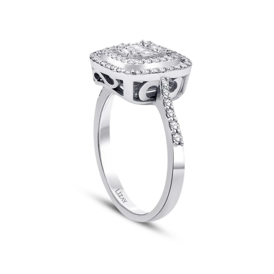 0.46 ct. Diamant Baguette Ring