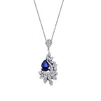 1.33 ct. Diamant Saphir Halskette