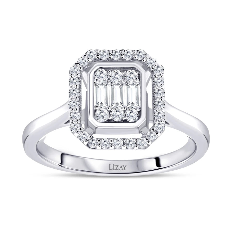 0.25 ct. Diamant Baguette Ring