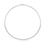 10.15 ct. Diamant Tennis Halskette