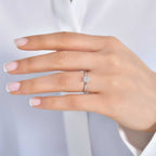 0.50 ct. Diamant Smaragd Schliff Solitär Verlobungsring