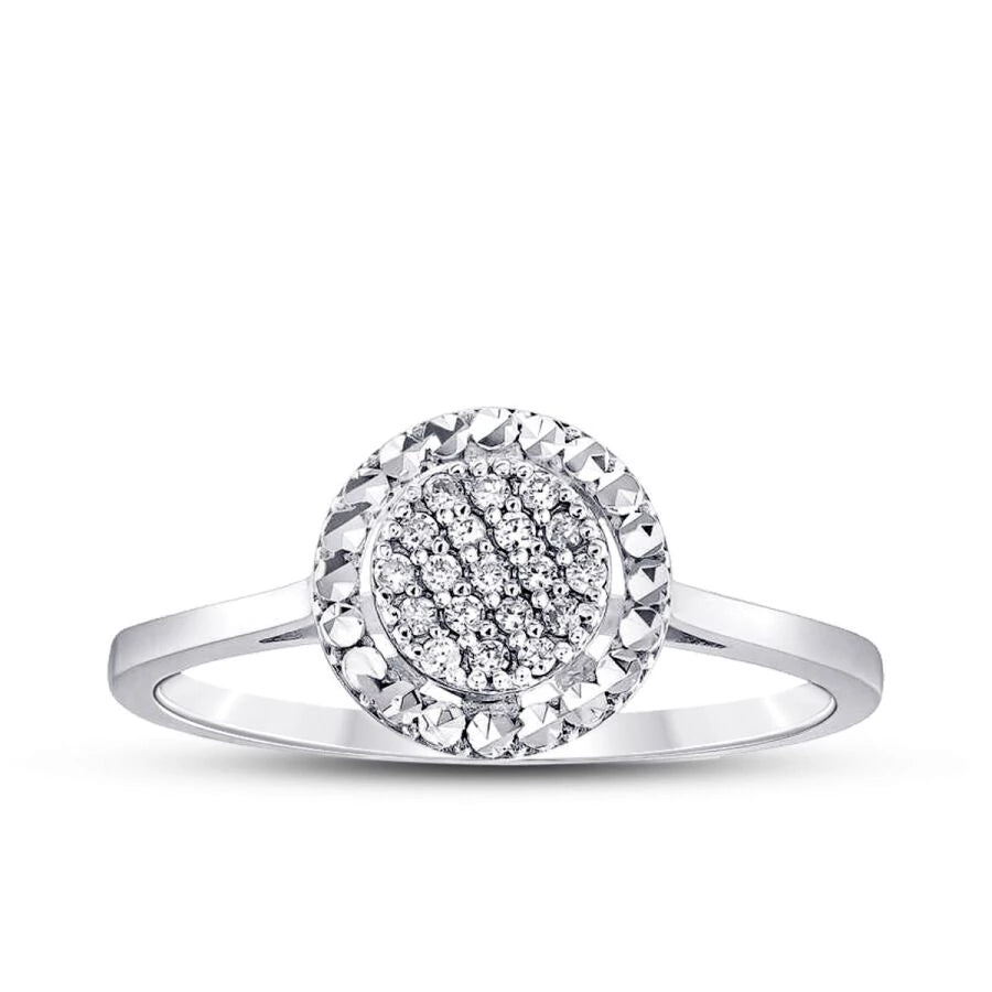 0.09 ct. Diamant Rund Ring