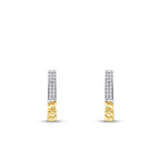 Gold Ovale Ketten Ohrringe