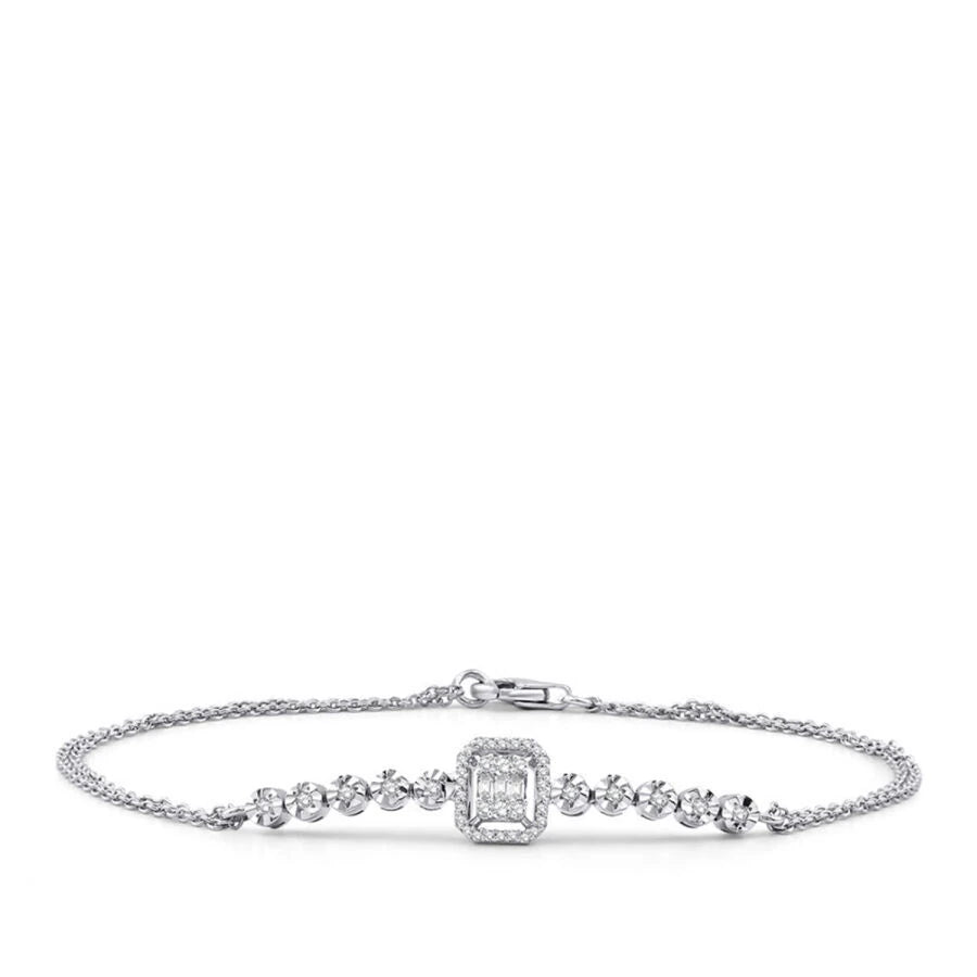 0.21 ct. Diamant Baguette Armband