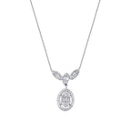 0.28 ct. Diamant Baguette Halskette