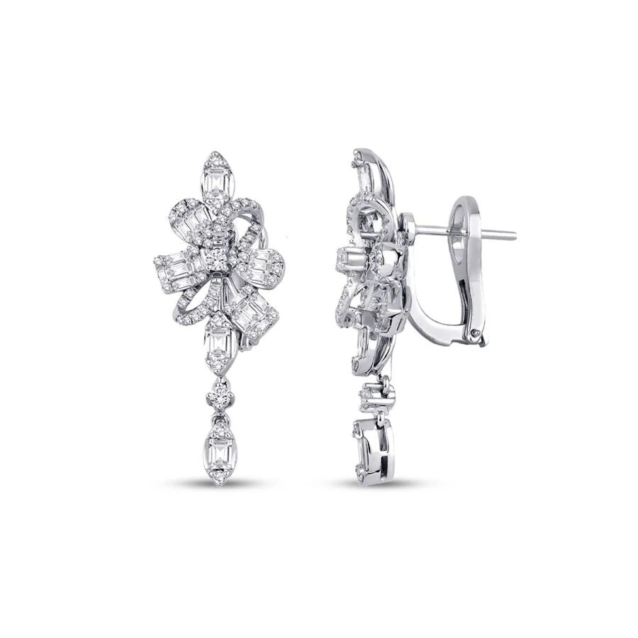 1.62 ct. Diamant Baguette Ohrringe