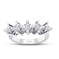 1.00 ct.-Stil Diamant-Effekt Fünf-Stein Ring