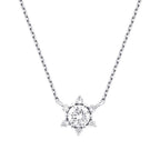 0.36 ct. Diamant Trend Blumen Halskette