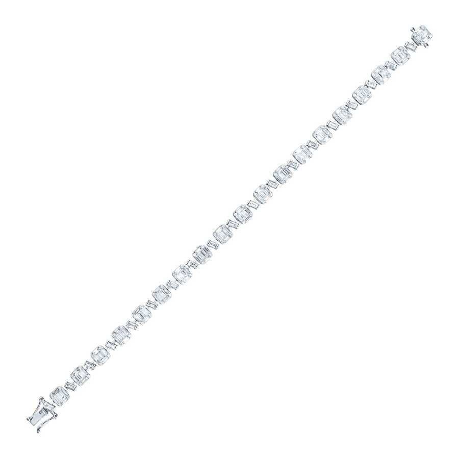 3.63 ct. Diamant Baguette Armband