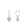 0.58 ct. Diamant Herz Ohrringe