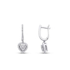 0.58 ct. Diamant Herz Ohrringe