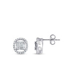 0.33 ct. Diamant Baguette Ohrringe