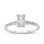 0.13 ct. Diamant Baguette Ring