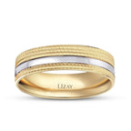Gold Gemusterter Ehering