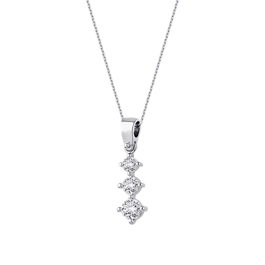 0.40 ct. Diamant Tria Halskette